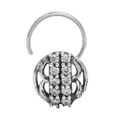 Twin Line Nose Pin - Sterling Silver