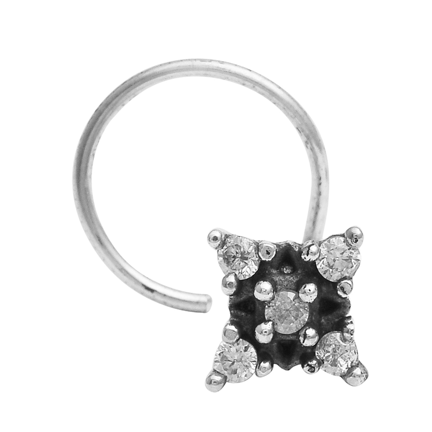 mooneye silver nose pin