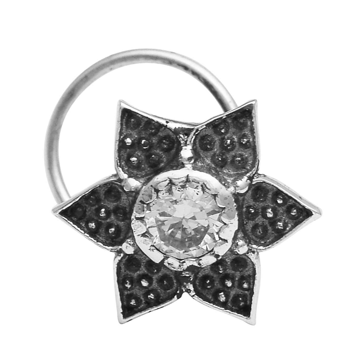 mooneye silver nose pin