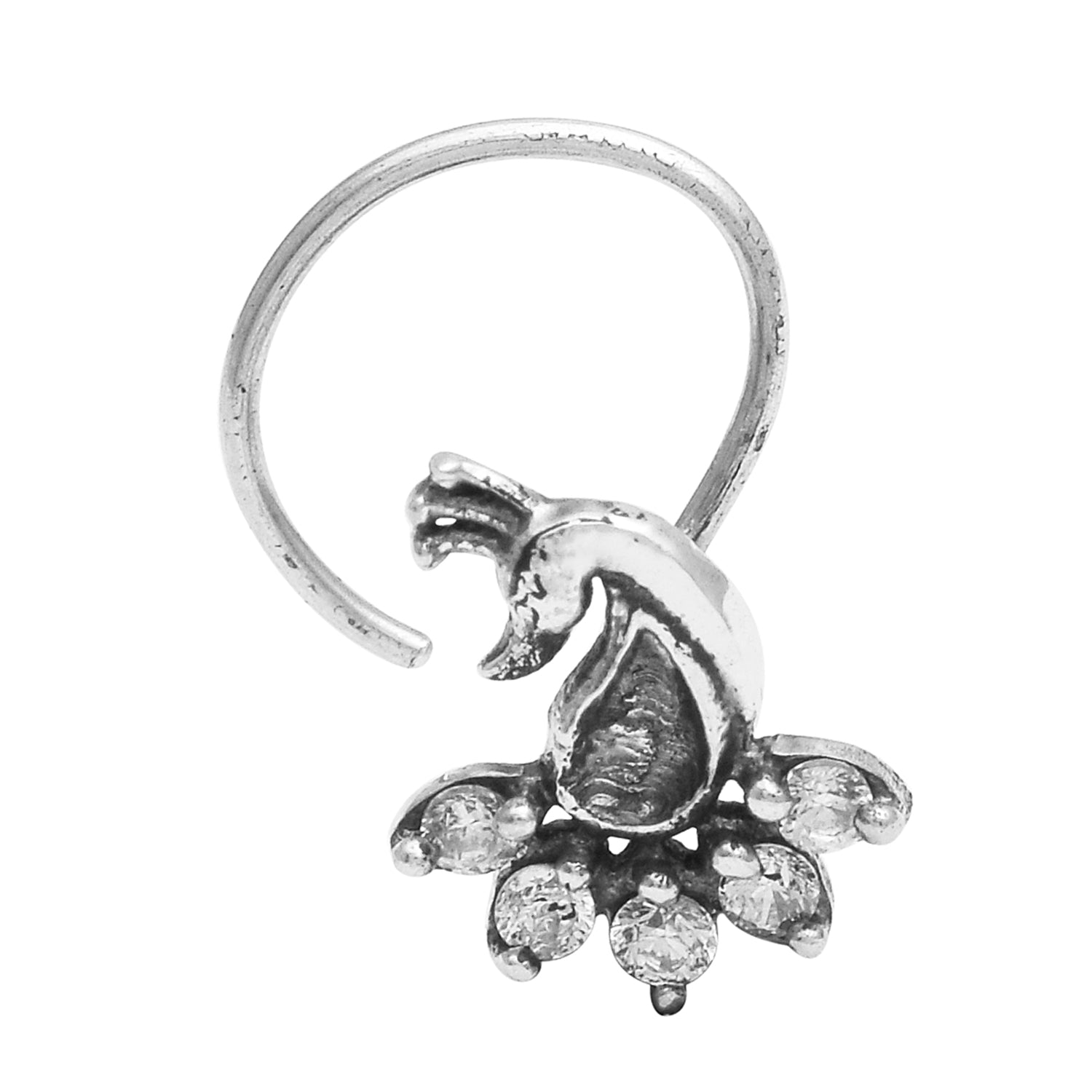 mooneye silver nose pin