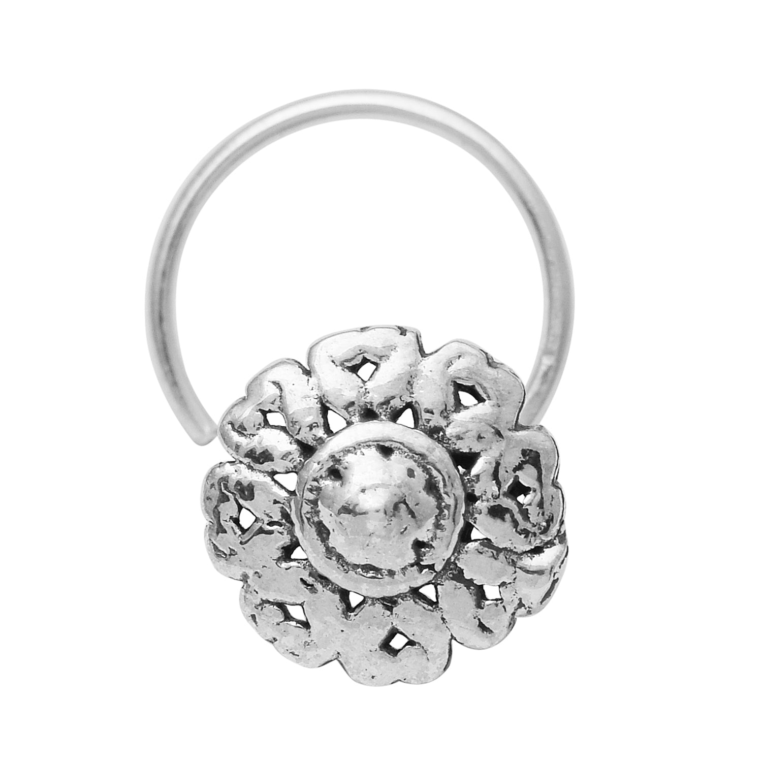 mooneye silver nose pin