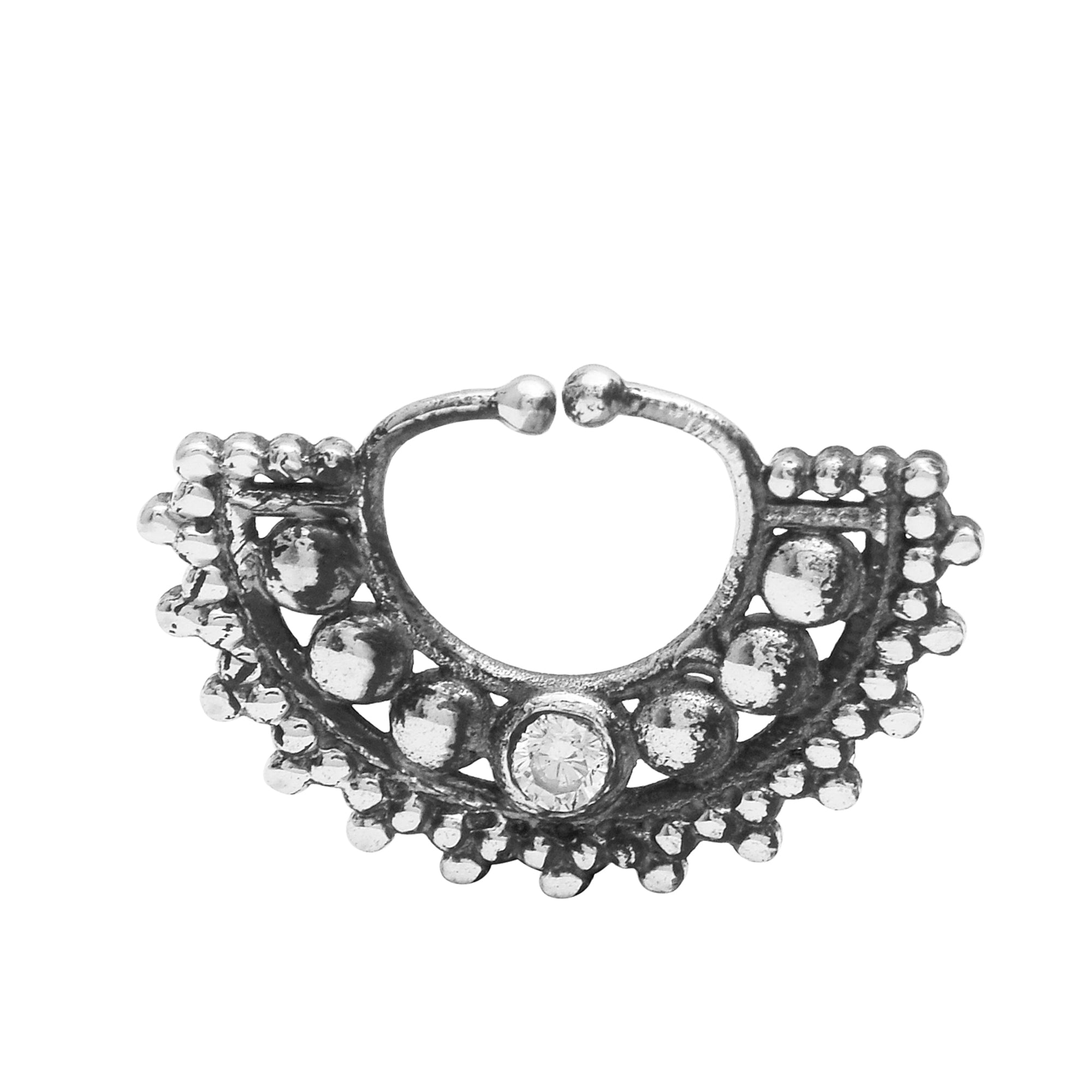 mooneye silver nose pin