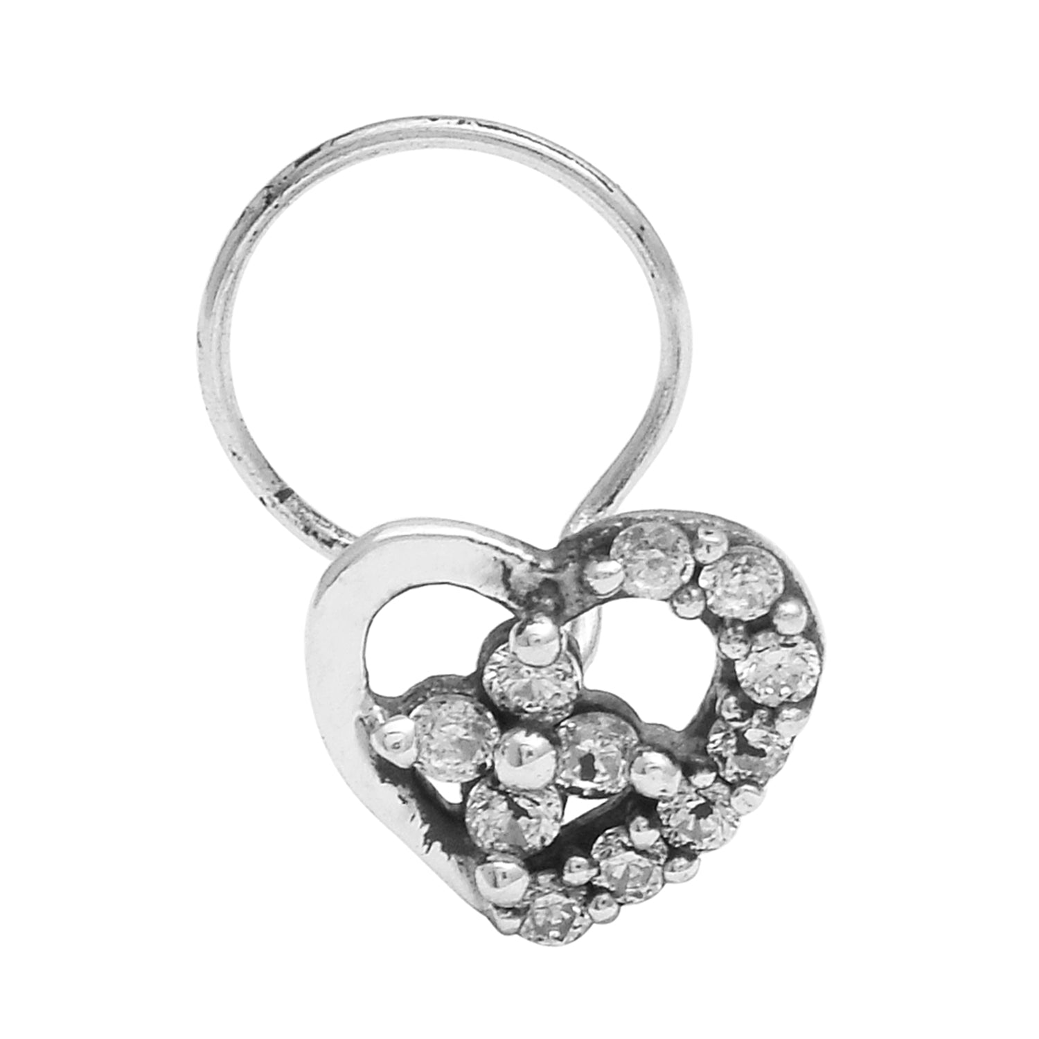 mooneye silver nose pin