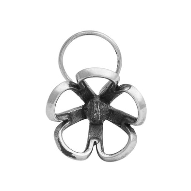 Open Petal Flower Nose Pin - Sterling Silver