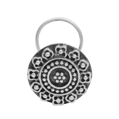 Antique Floral Nose Pin - Stelring Silver