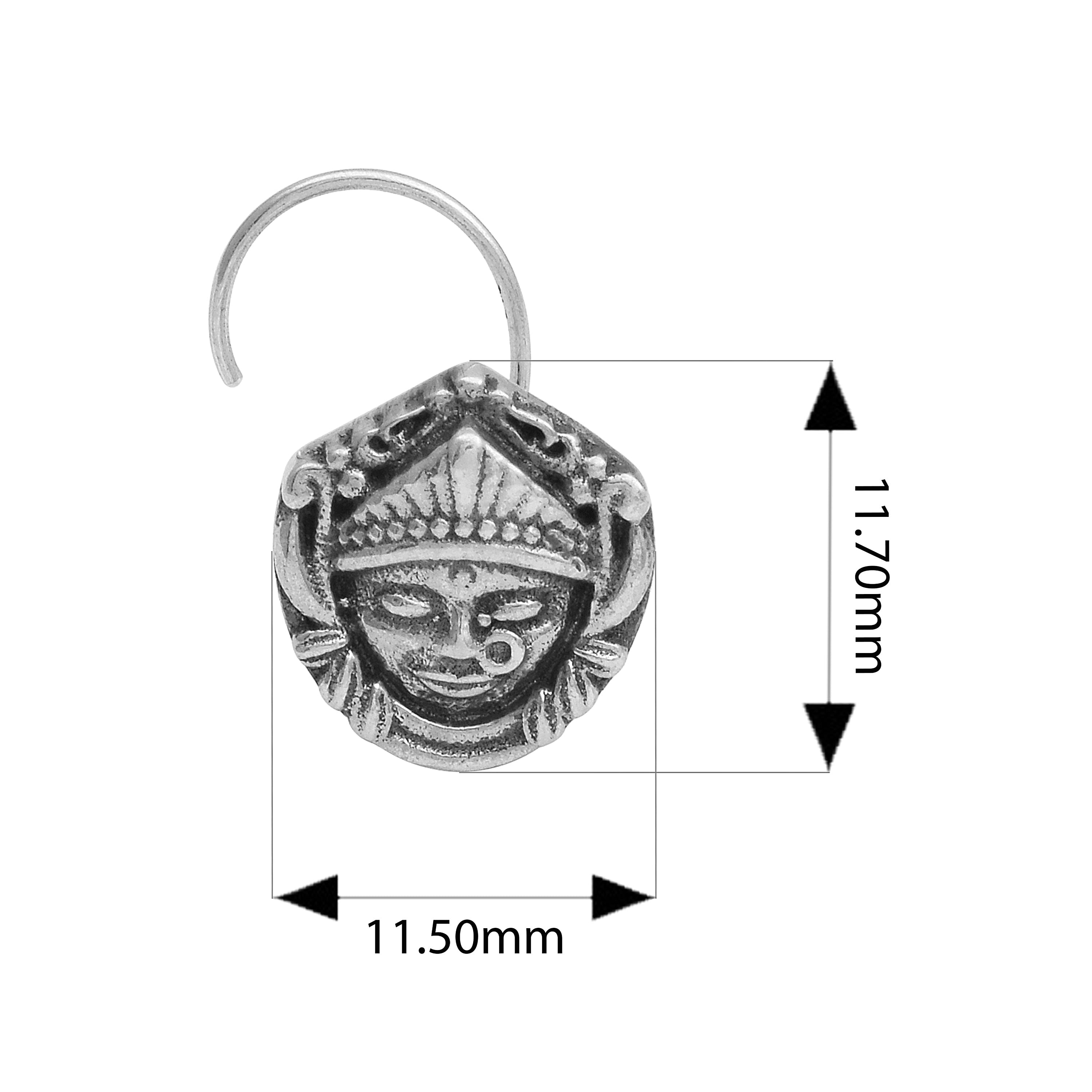 mooneye silver nose pin