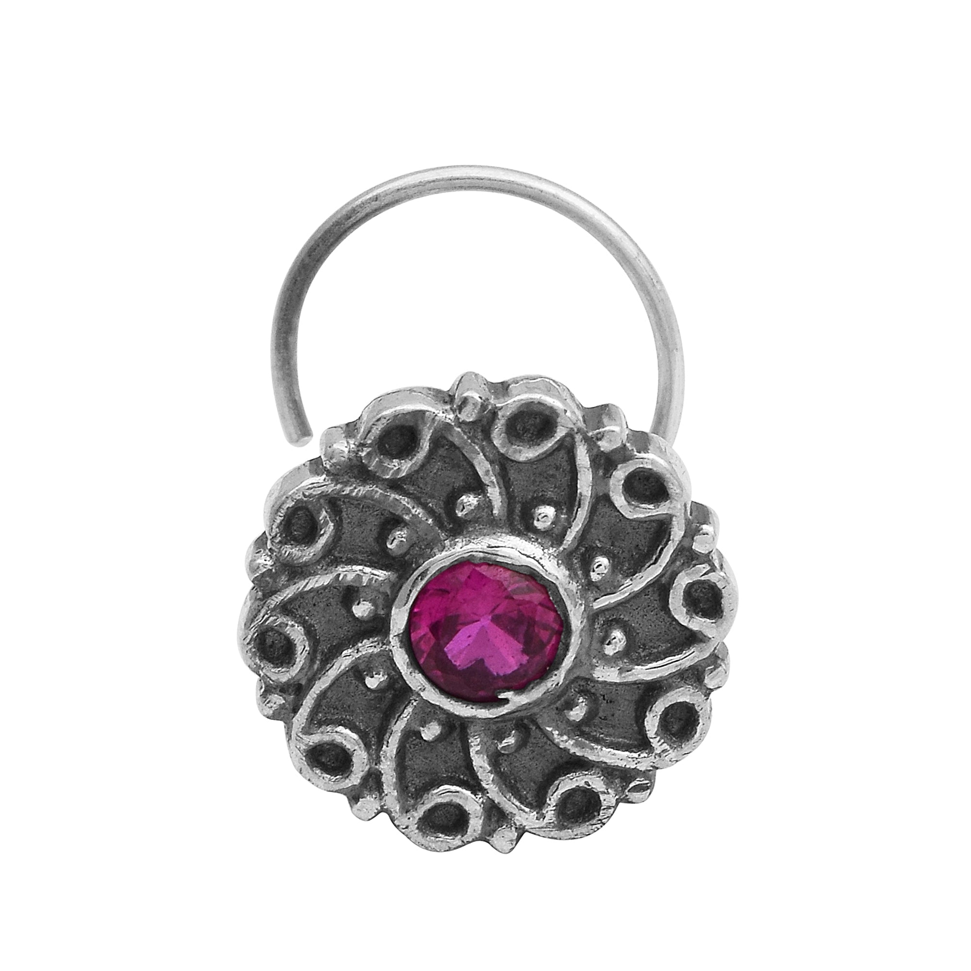 mooneye silver nose pin