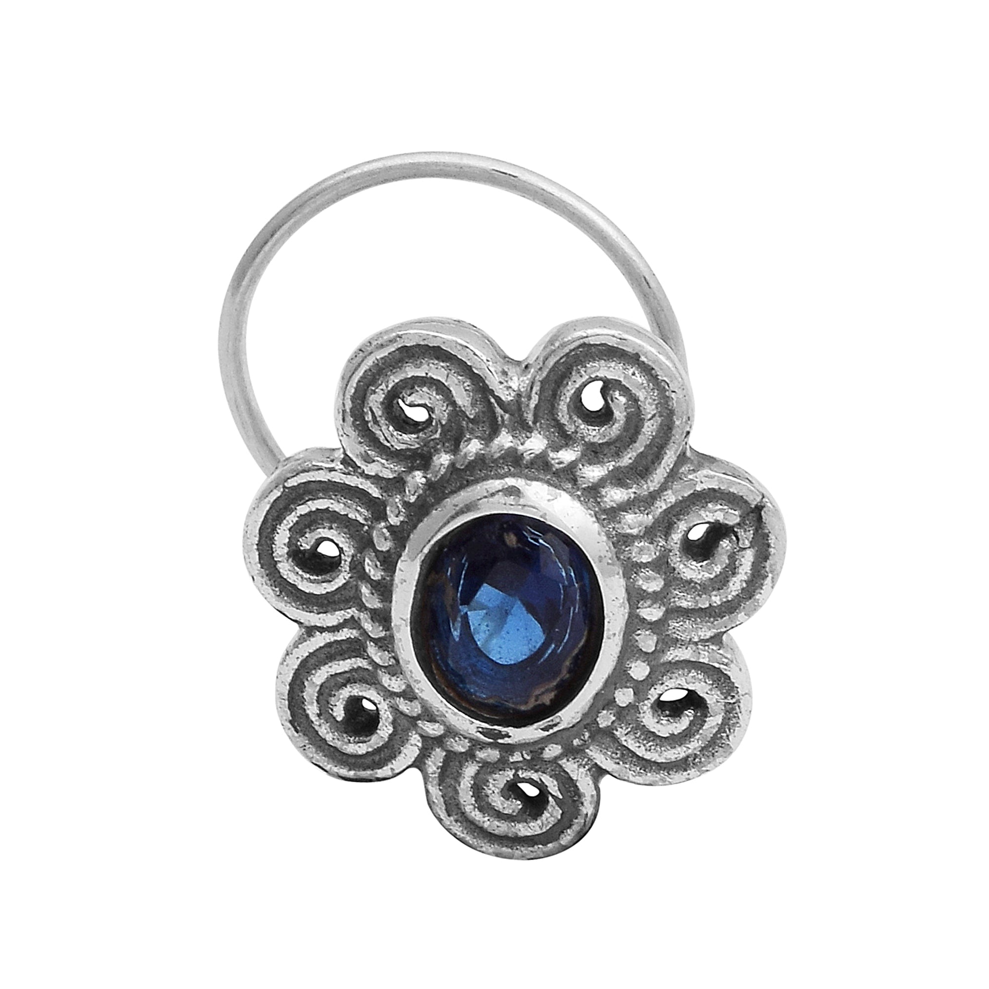 mooneye silver nose pin