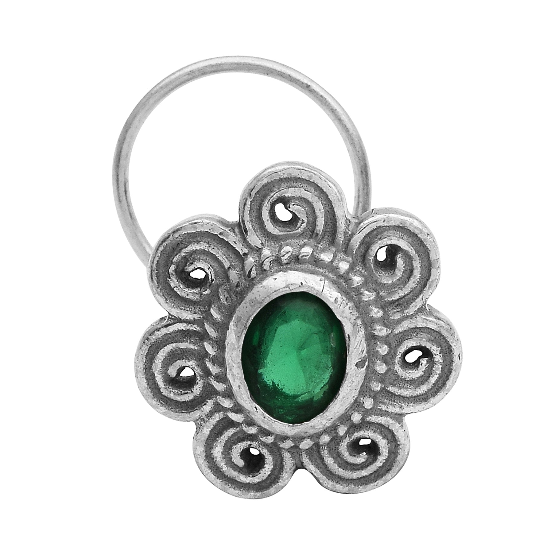 mooneye silver nose pin