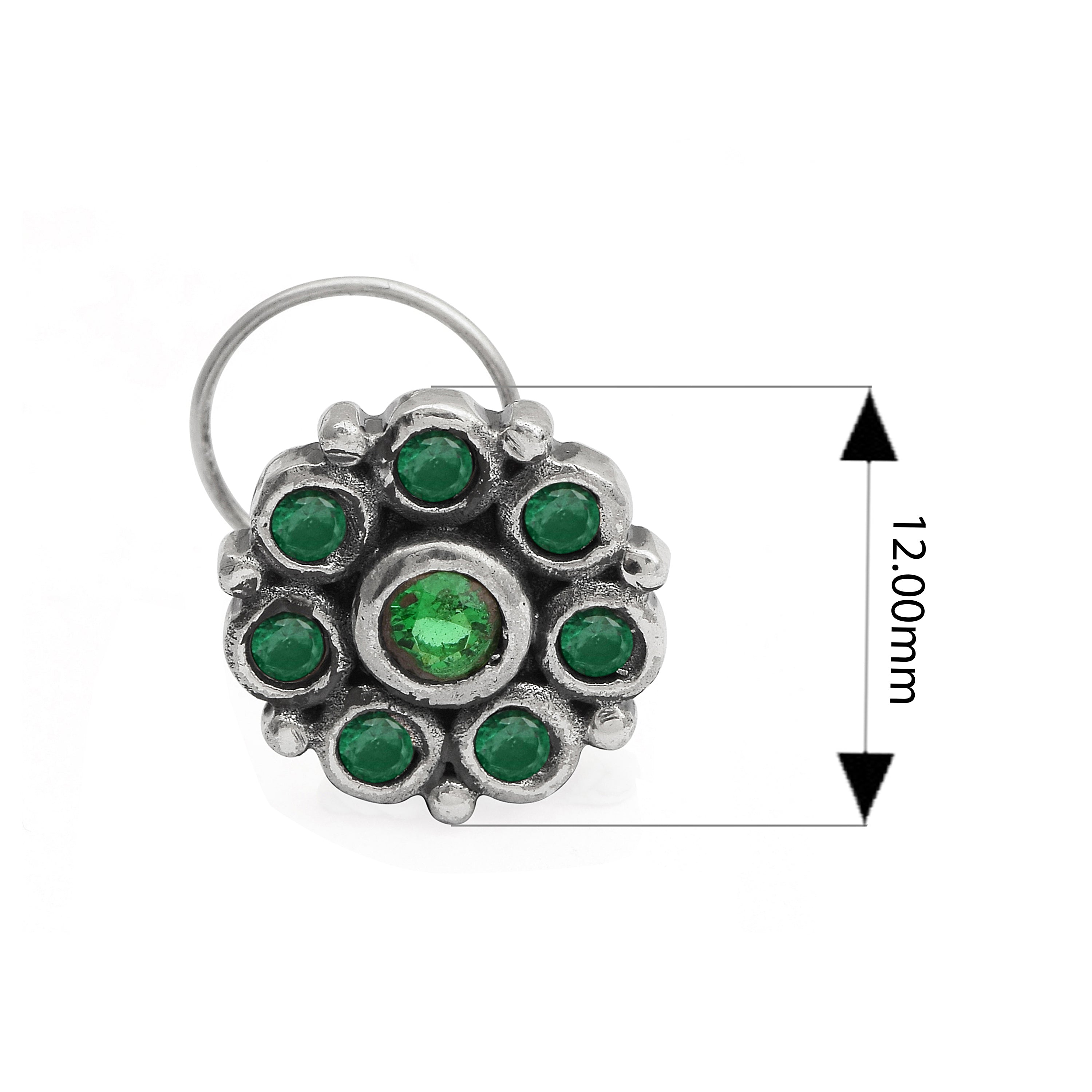 mooneye silver nose pin