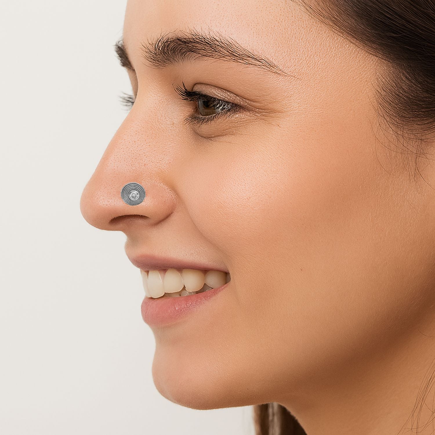mooneye silver nose pin