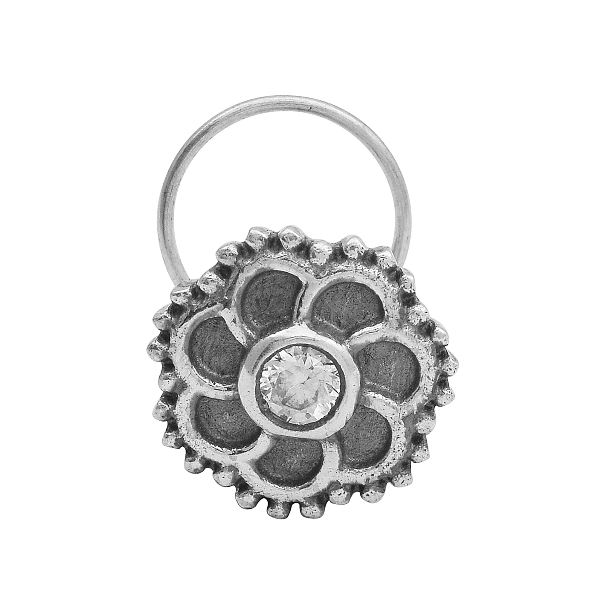 mooneye silver nose pin