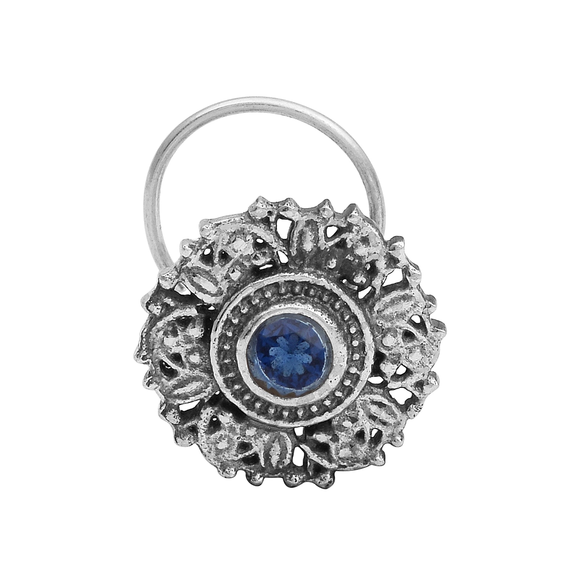 mooneye silver nose pin