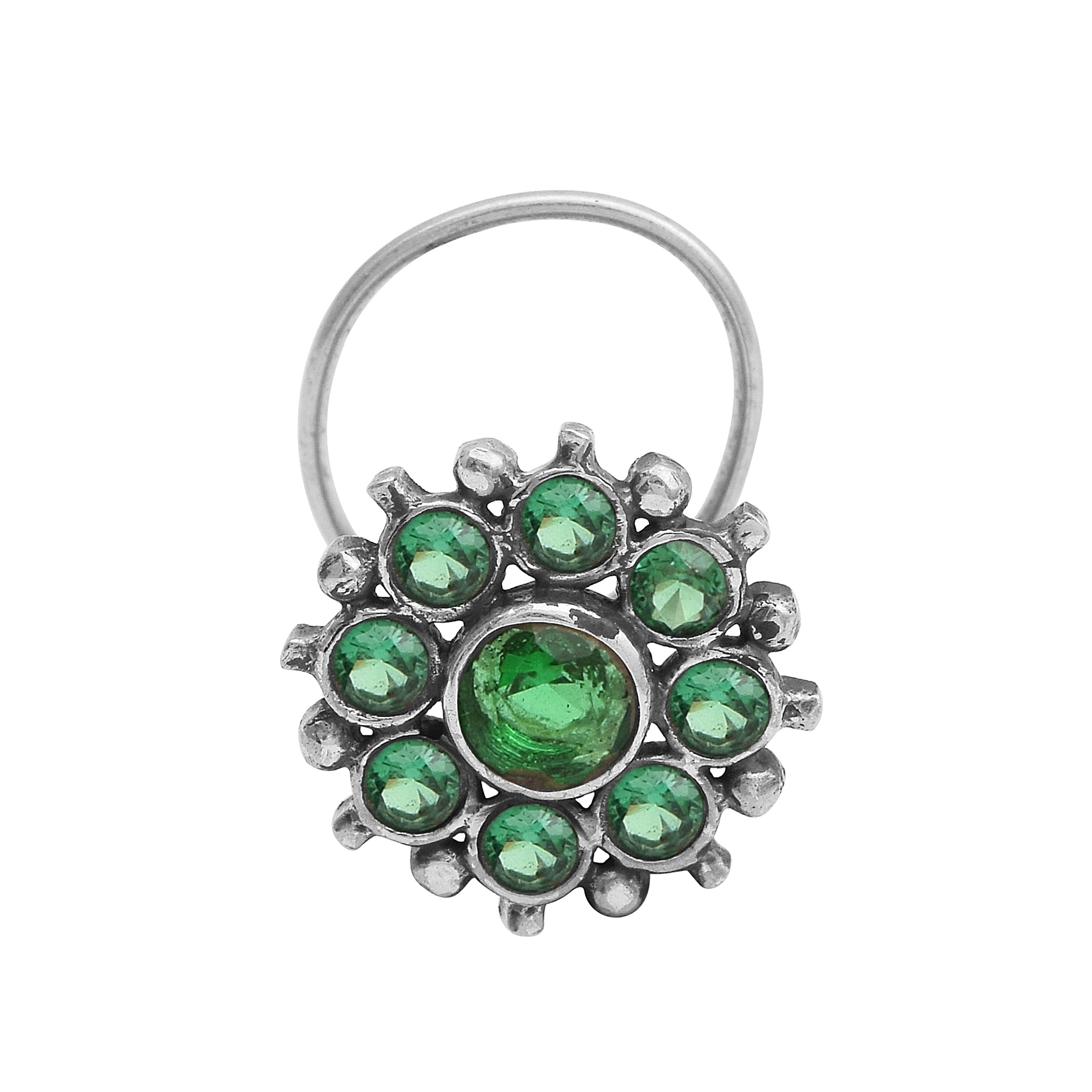 mooneye silver nose pin