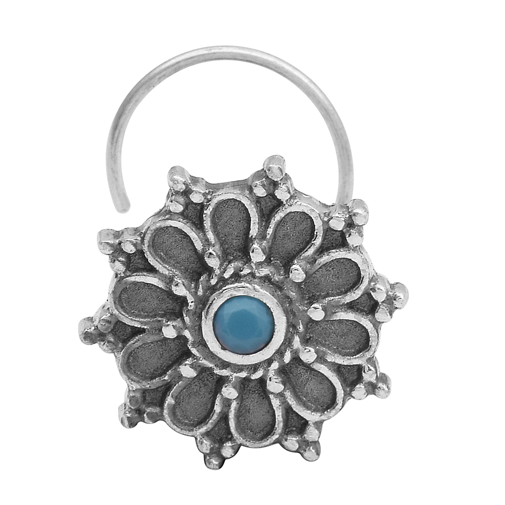mooneye silver nose pin