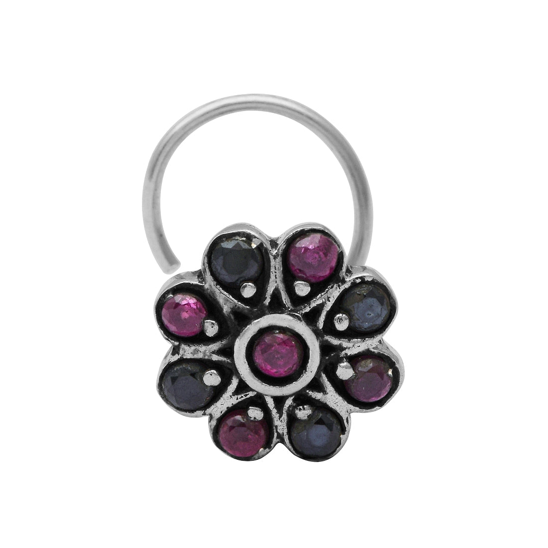 mooneye silver nose pin