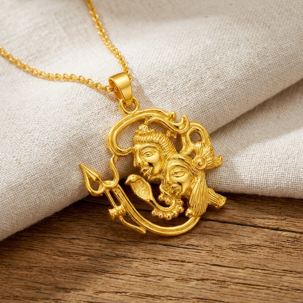 Silver Shiva Om Pendant - Sterling Silver