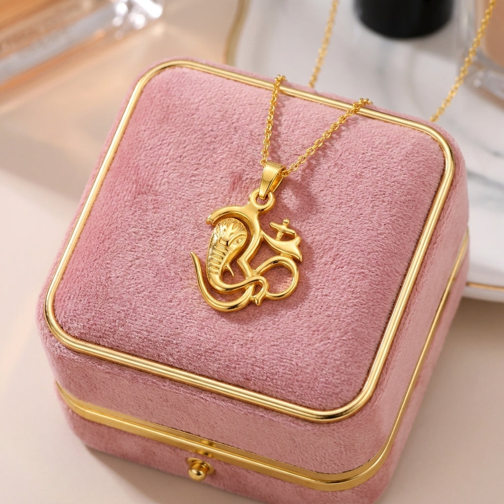 Om Ganesha Pendant - Sterling Silver