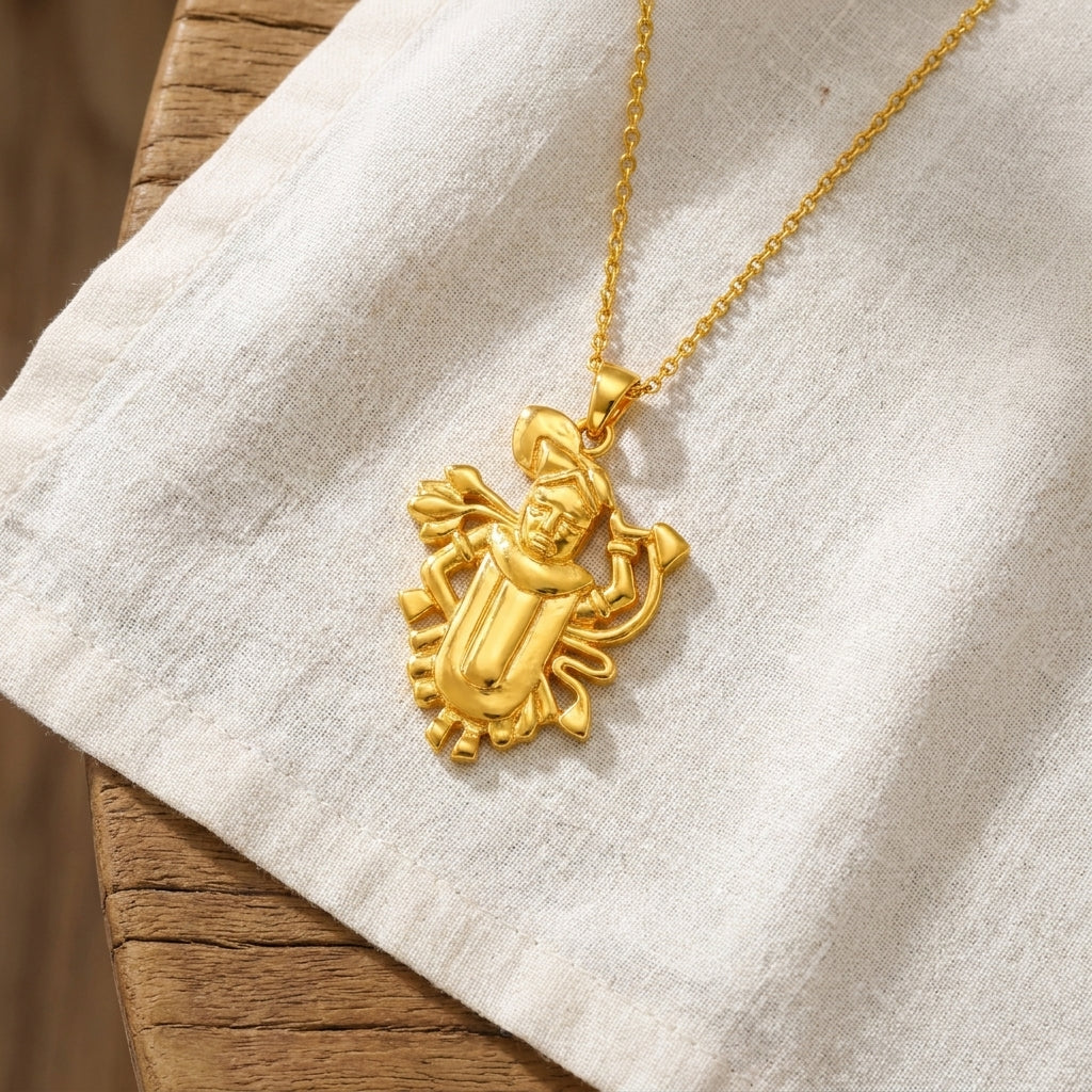Lord Vitthal Pendant Yellow Gold Vermeil - Sterling Silver