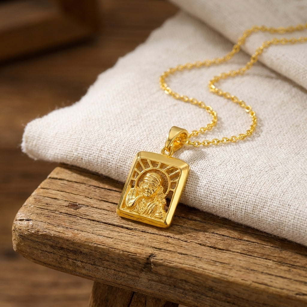 Sai Baba Pendant - Sterling Silver