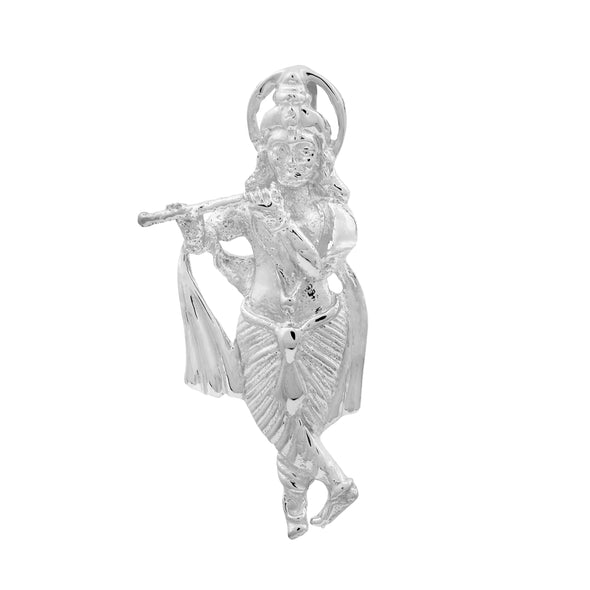 Krishna Flute Pendant - Sterling Silver