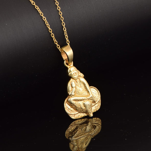 Sai Baba Pendant - Sterling Silver