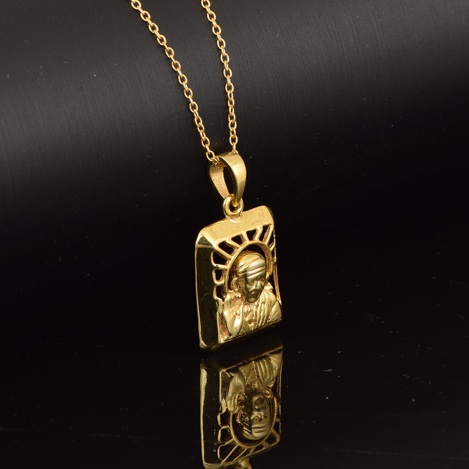 Sai Baba Pendant - Sterling Silver