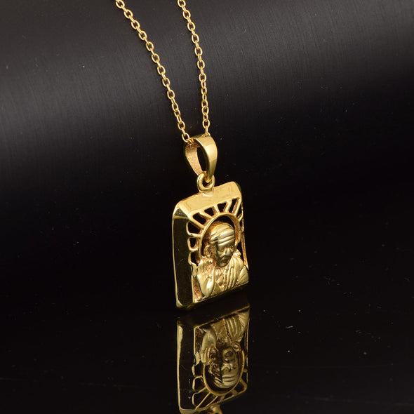 Sai Baba Pendant - Sterling Silver