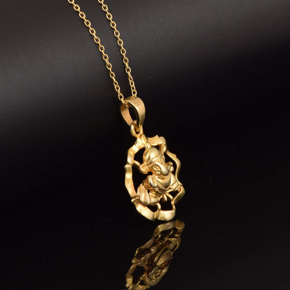 Ganesha Pendant - Sterling Silver