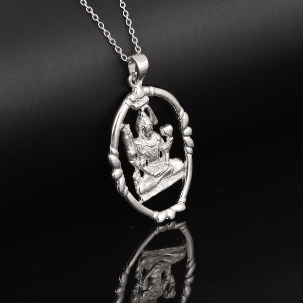 Lord Shiva Pendant - Sterling Silver