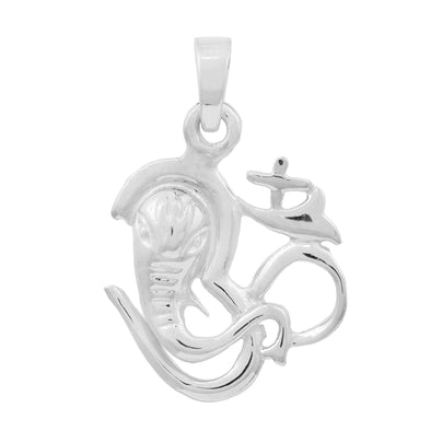Om Ganesha Pendant - Sterling Silver