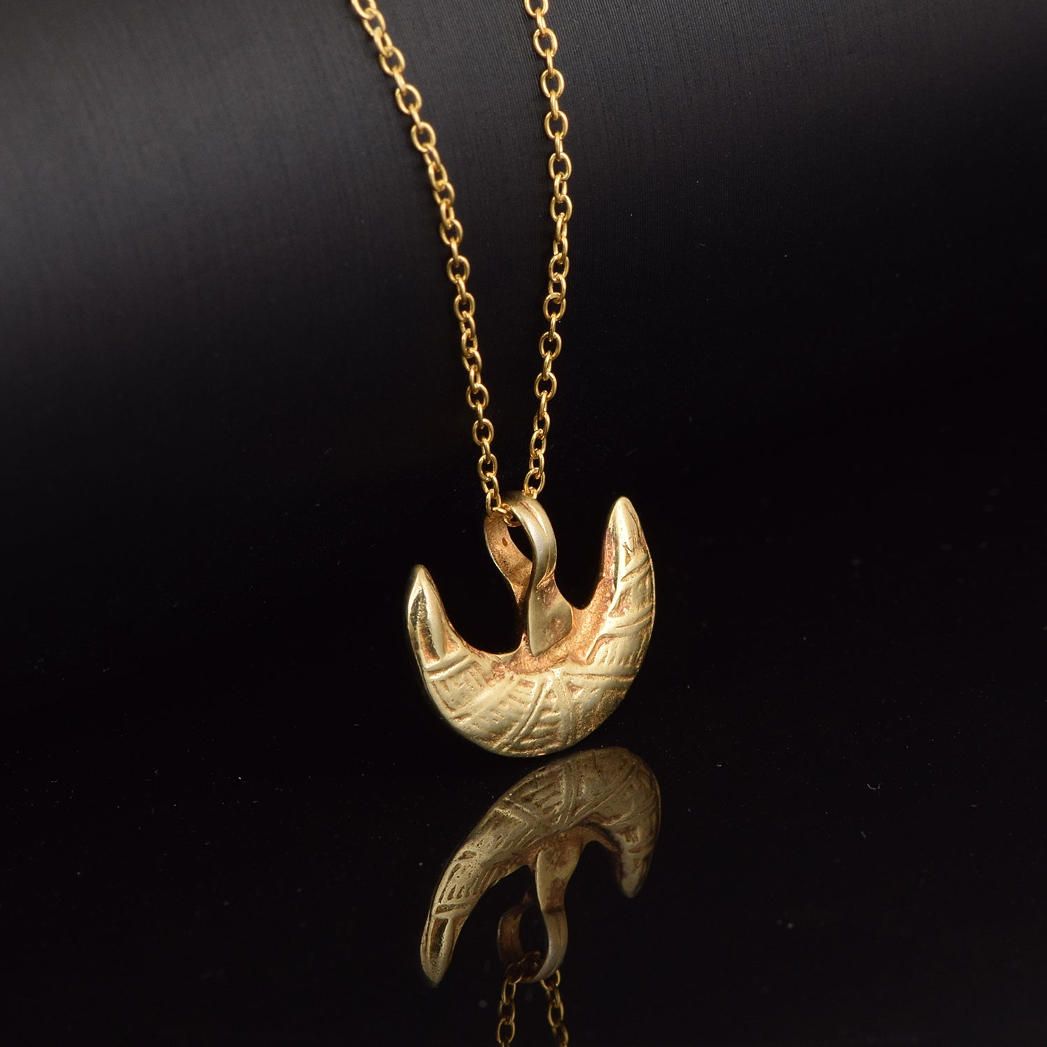 Half Moon Pendant - Sterling Silver