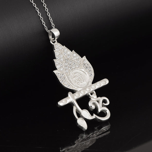 Om Shree Pendant - Sterling Silver
