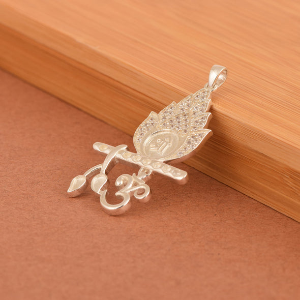 Om Shree Pendant - Sterling Silver