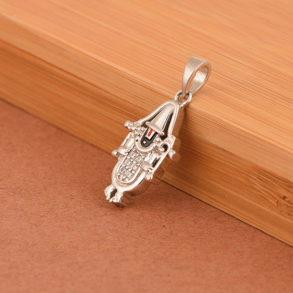 Vithoba Pendant Spiritual Devotion Design - Sterling Silver