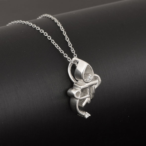 "Shree"Pendant with chain - Sterling Silver