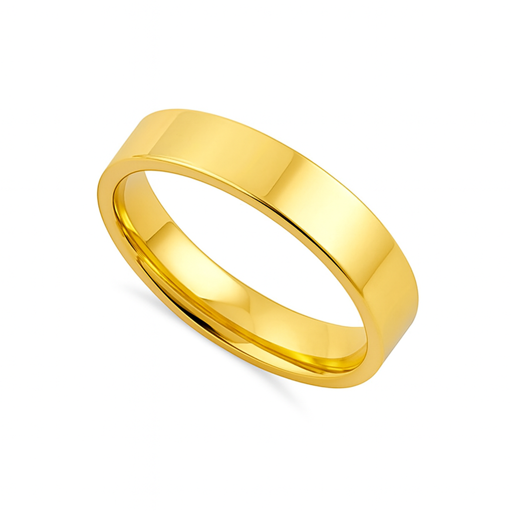 Slim Flat Design Ring  - Sterling Silver