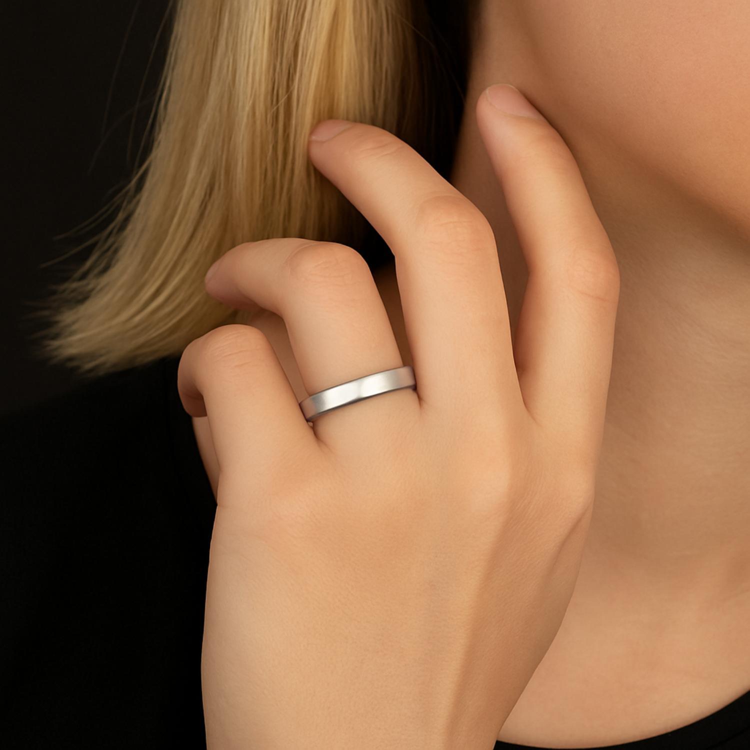 Classic Plain Band Ring - Sterling Silver