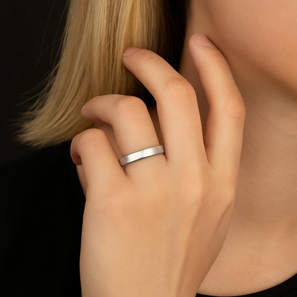Classic Plain Band Ring - Sterling Silver