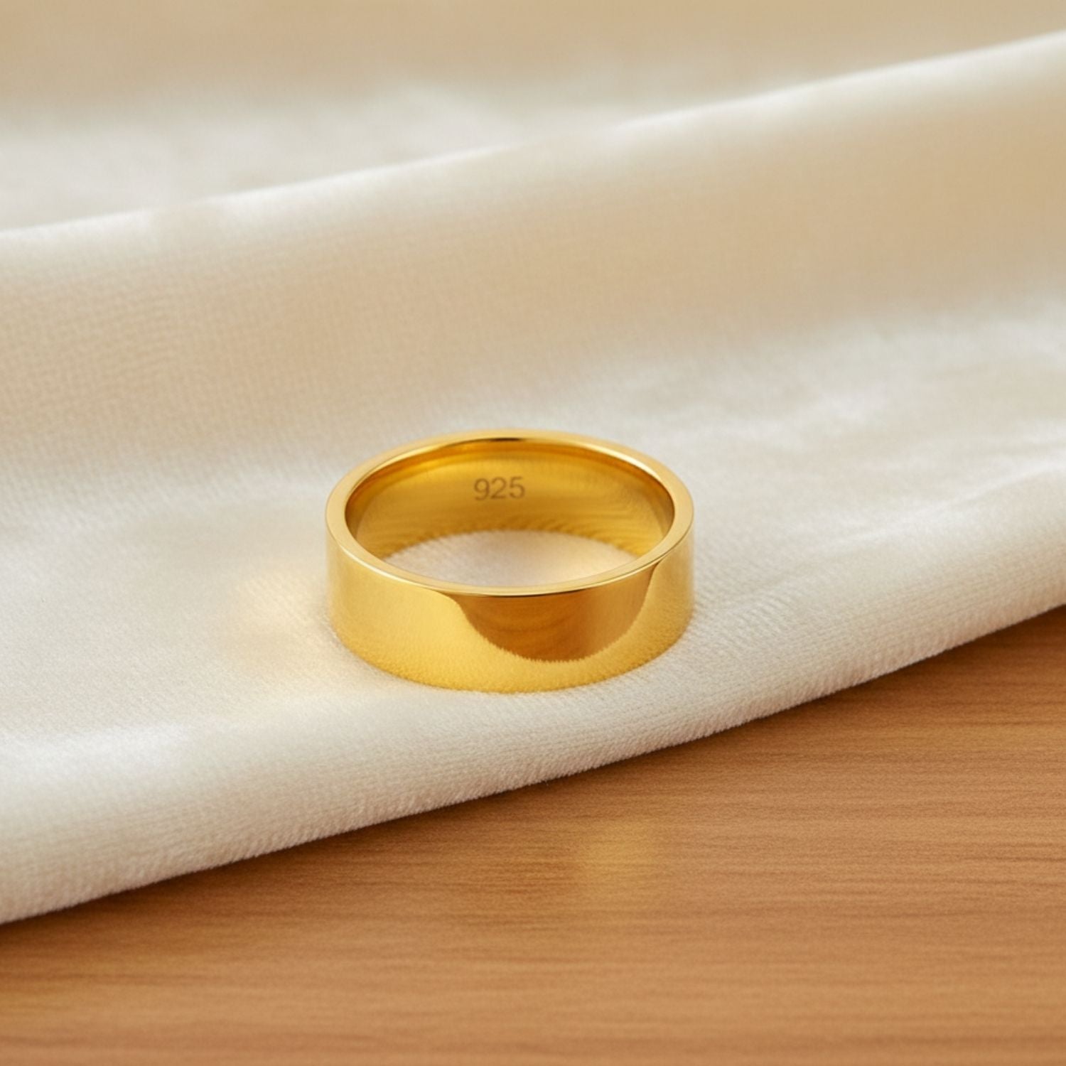 Wide Stackable Band Ring- Sterling Silver