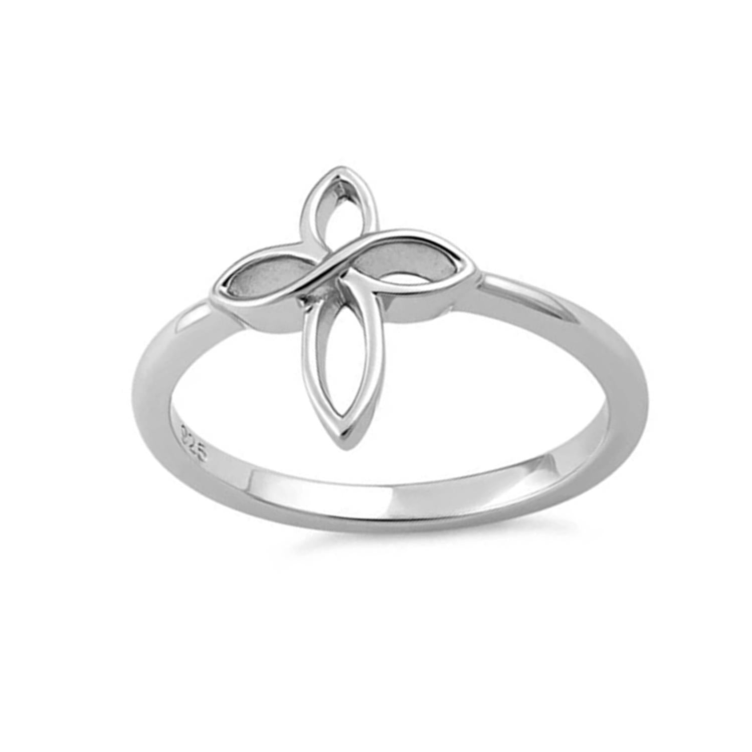 Celtic Trinity Knot Ring - Sterling Silver