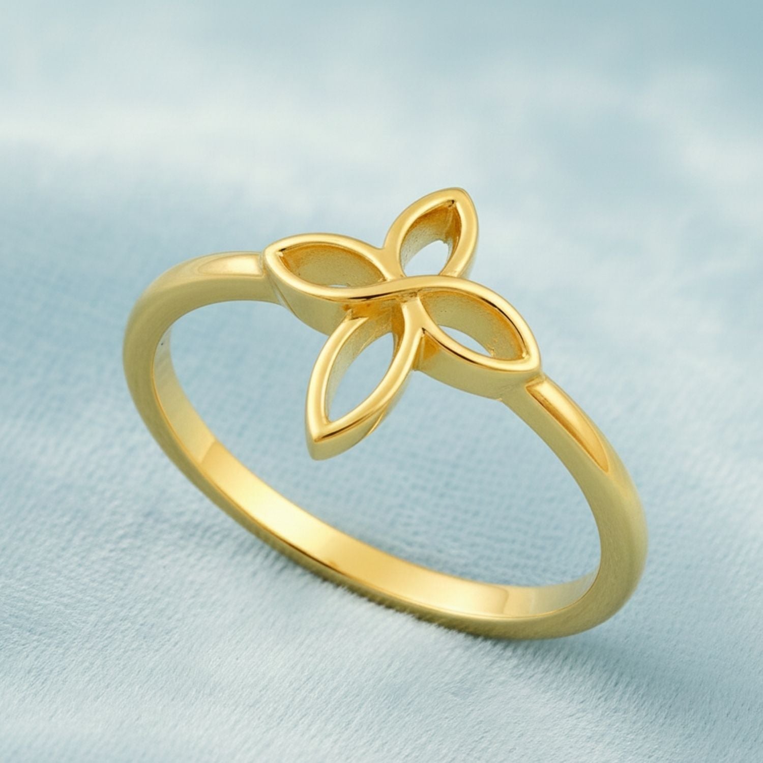 Celtic Trinity Knot Ring - Sterling Silver
