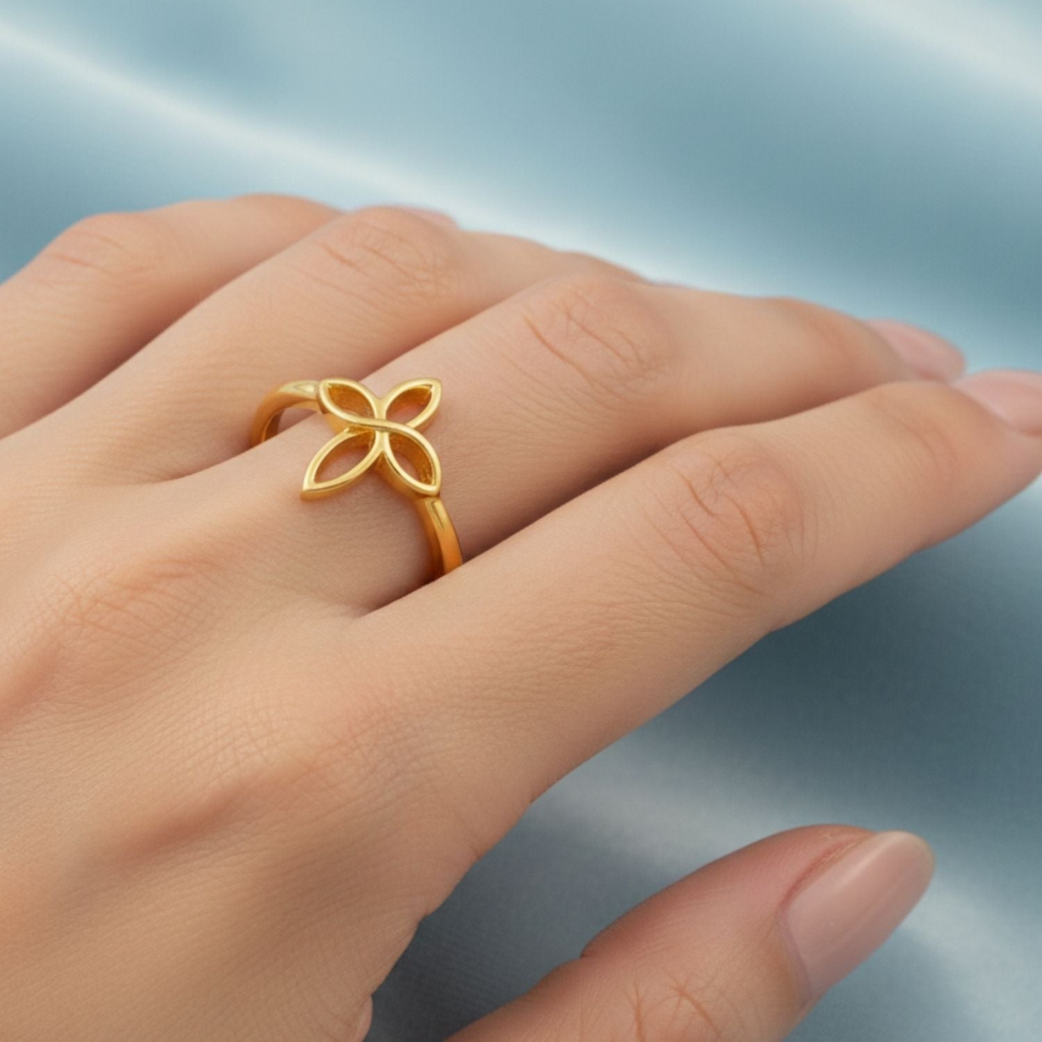 Celtic Trinity Knot Ring - Sterling Silver