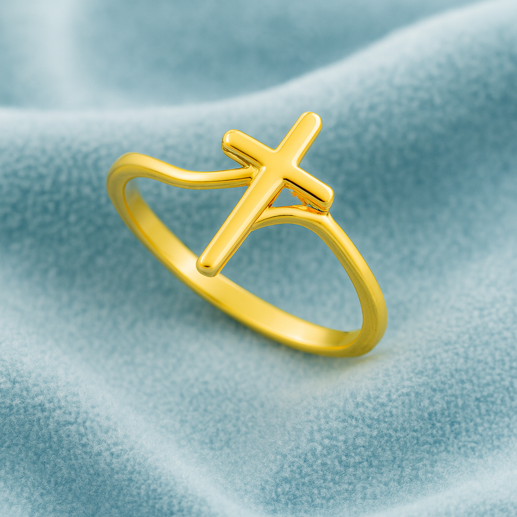 Christian Cross Ring - Sterling Silver