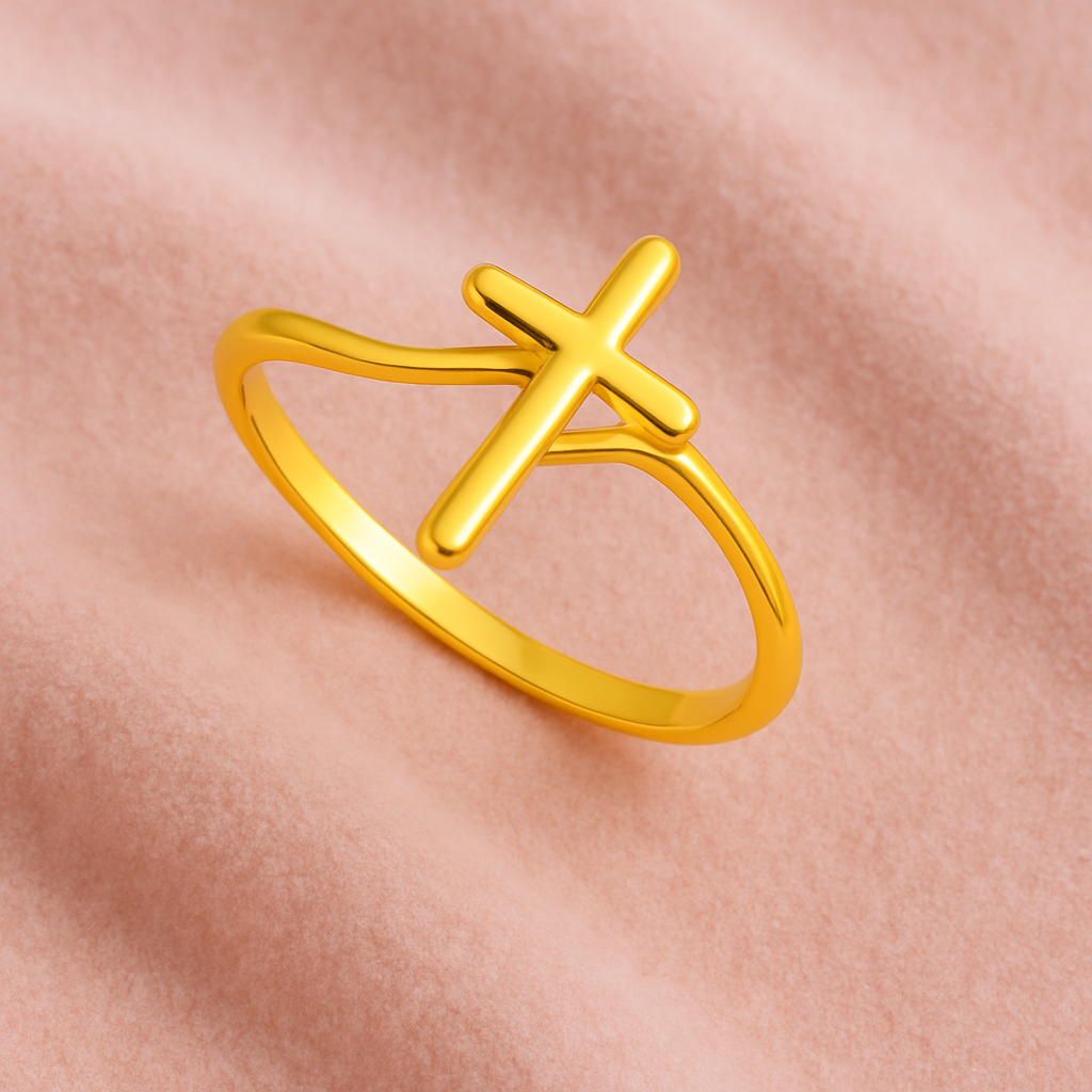 Christian Cross Ring - Sterling Silver