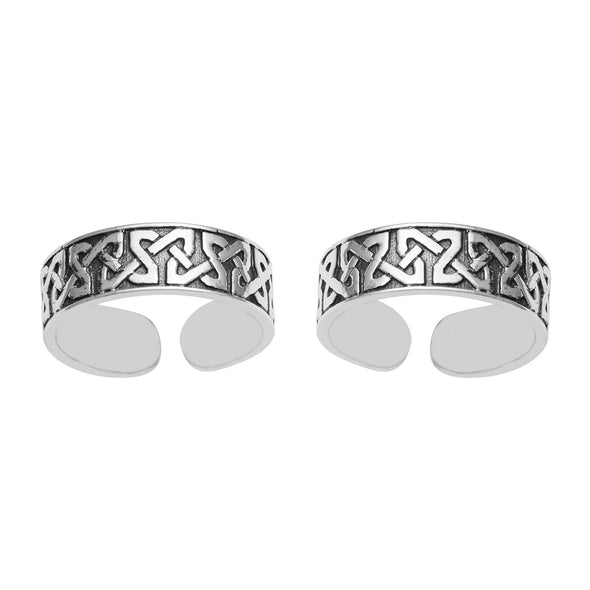 Celtic Knot Toe Ring - Sterling Silver