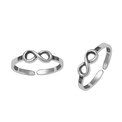 Infinity Toe Ring – Sterling Silver