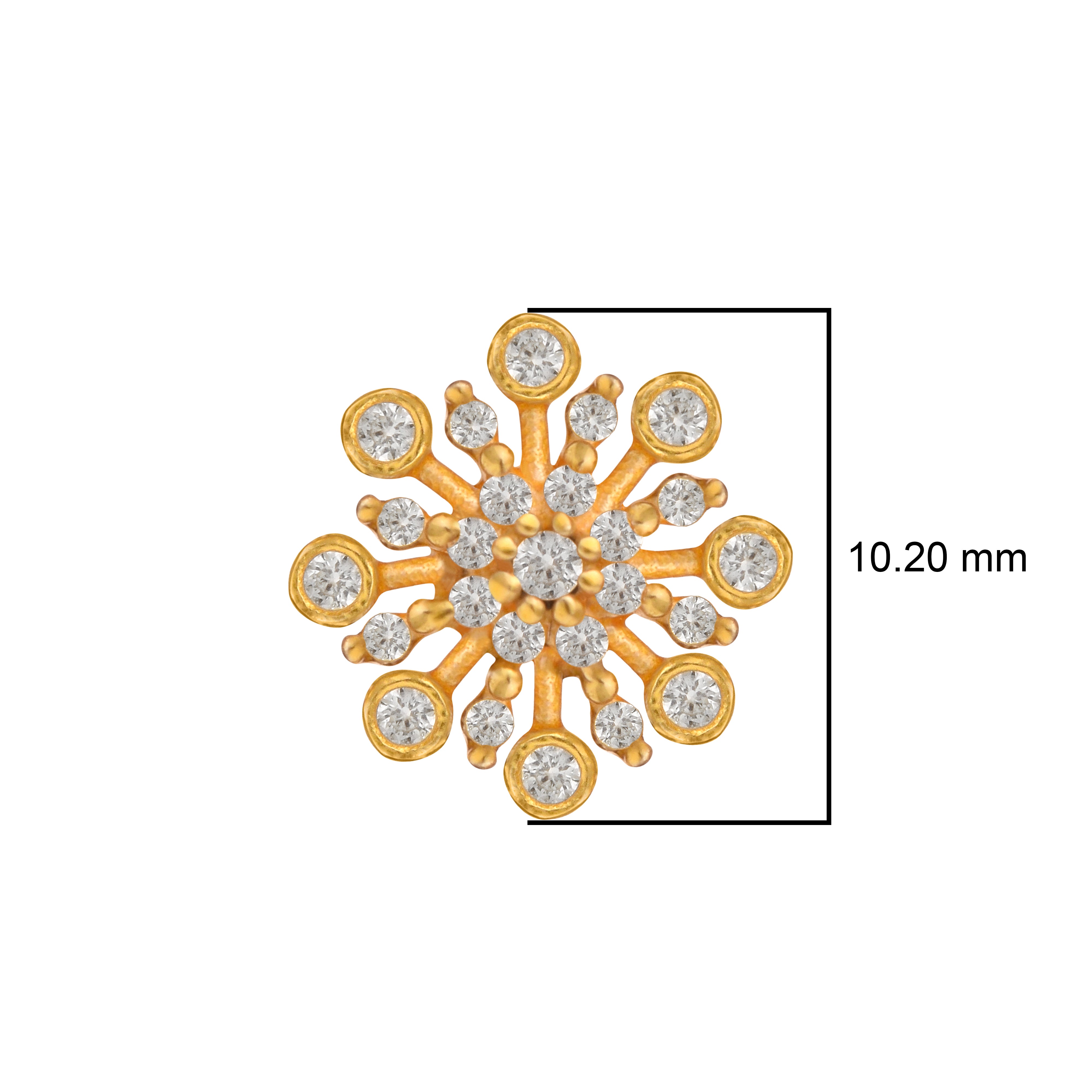 mooneye silver nose pin