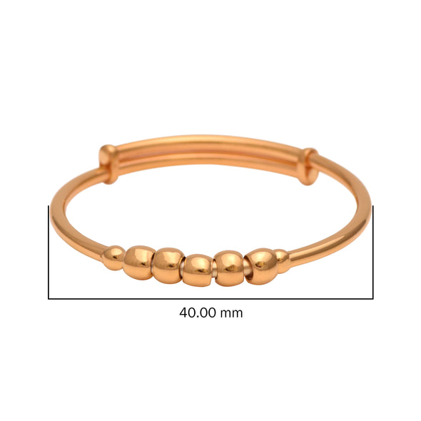Beaded Bangle Bracelet-Sterling Silver Gold Plated