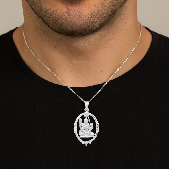 Lord Shiva Pendant - Sterling Silver